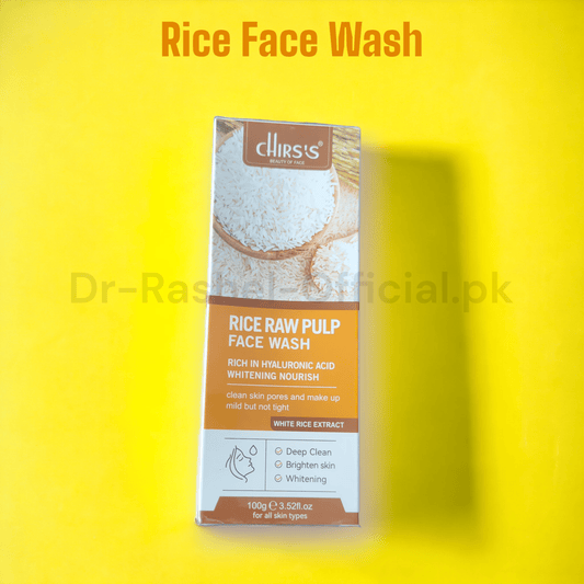 chirs rice face wash