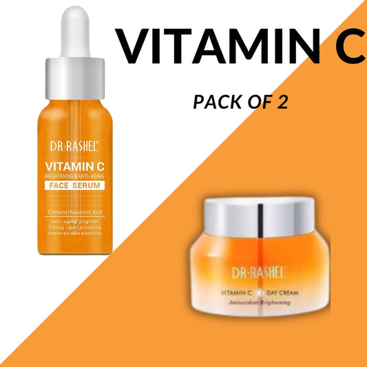 Dr Rashel Vitamin C Day Cream &  Dr.Rashel Vitamin C Face Serum bundle  deal