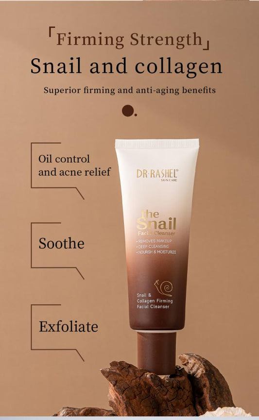 Dr Rashel Snail Facial Cleanser – Gentle Deep-Cleansing Formula with Hydration & Skin Repair for Radiant, Balanced Skin