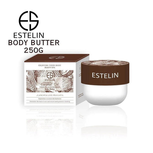 Estelin Vitamin E Coconut Oil Body Butter - 250g - Dr Rashel Official