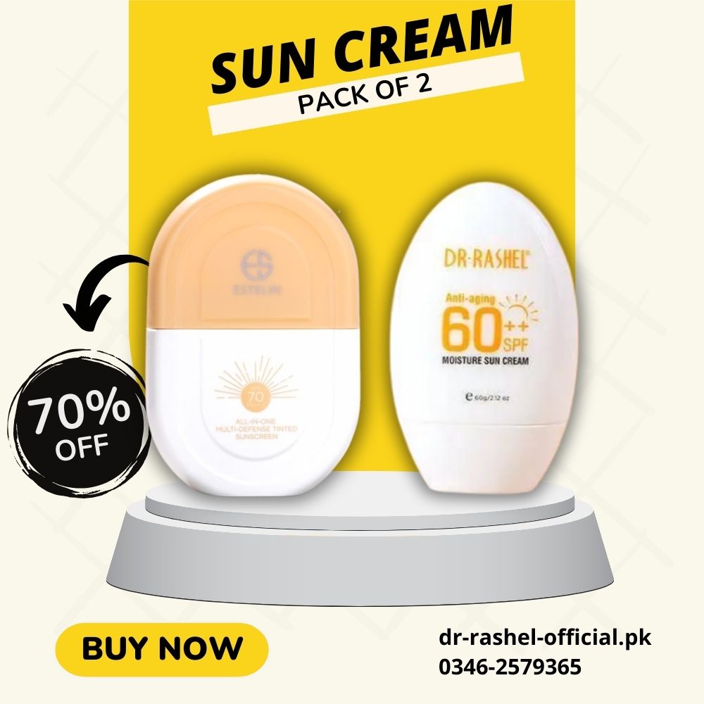   Estelin Sunscreen All-In-One SPF 70 50G & DR.RASHEL Resistant Sunscreen  Sun Cream bundle deal