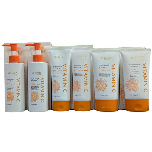 Dr Rashel Vitamin C Brightening & Anti-aging Facial Kit pack of 6