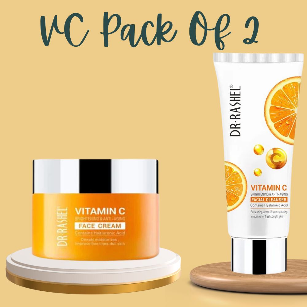Dr.Rashel Vitamin C Facial Cleanser & Vitamin C Face Cream bundle deal