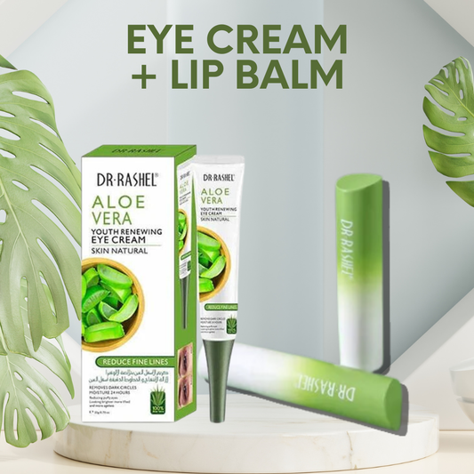 Dr.Rashel Aloe Vera  Eye Cream  &  Aloe Vera  Lip Balm  bundle  deal