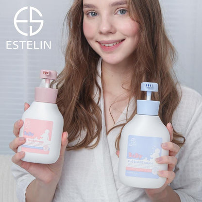 Estelin Baby 2 in 1 Wash And Shampoo for Soft And Smooth Skin 500ml - Dr Rashel Official