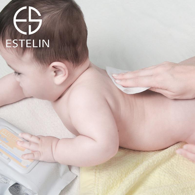 Estelin Baby Wet Wipes All-In-One Cleansing Anti-Bacterial Alcohol-Free