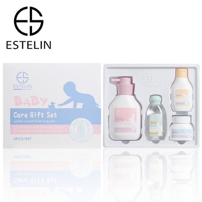 Estelin Baby care Gift Set For Baby Delicate Skin Pack of 4 - Dr Rashel Official