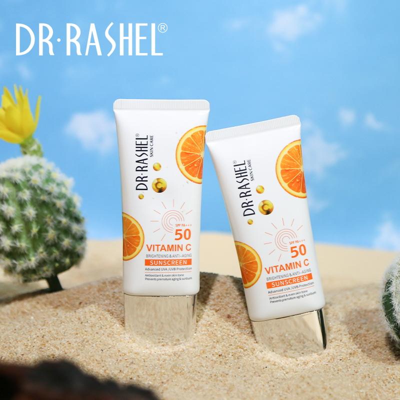   Dr Rashel Vitamin C Brightening & Anti Aging Suncream SPF50 - 50GM