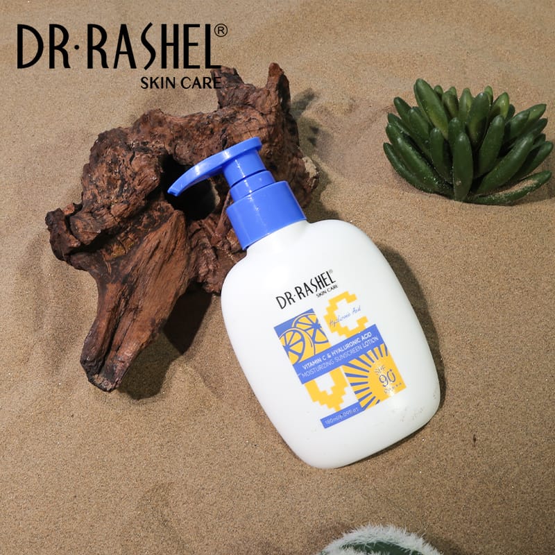 DR RASHEL Skin Care Moisturizing Brightening SPF 90 Vitamin C Hyaluronic Acid Sunscreen Lotion 180ml
