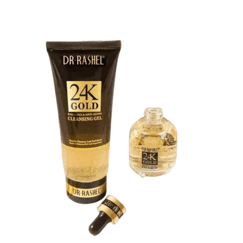 Dr.Rashel 24K Gold Radiance & Anti-Aging Cleansing Gel + Eye Serum - Pack of 2 - Dr Rashel Official