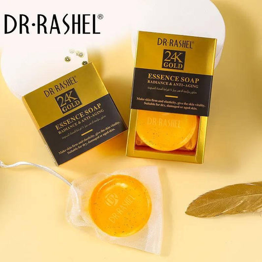   Dr.Rashel 24K Gold Radiance & Anti Aging Essence Soap - 100gms