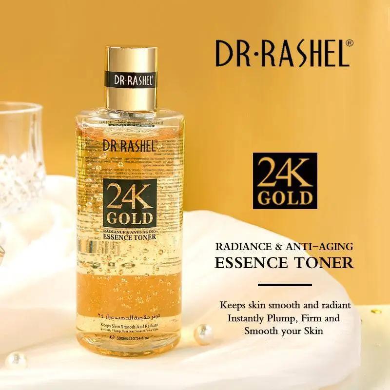   Dr.Rashel 24K Gold Radiance & Anti-Aging Essence Toner - 300ml