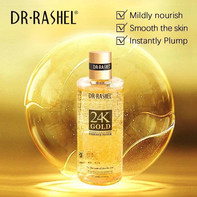   Dr.Rashel 24K Gold Radiance & Anti-Aging Essence Toner - 300ml