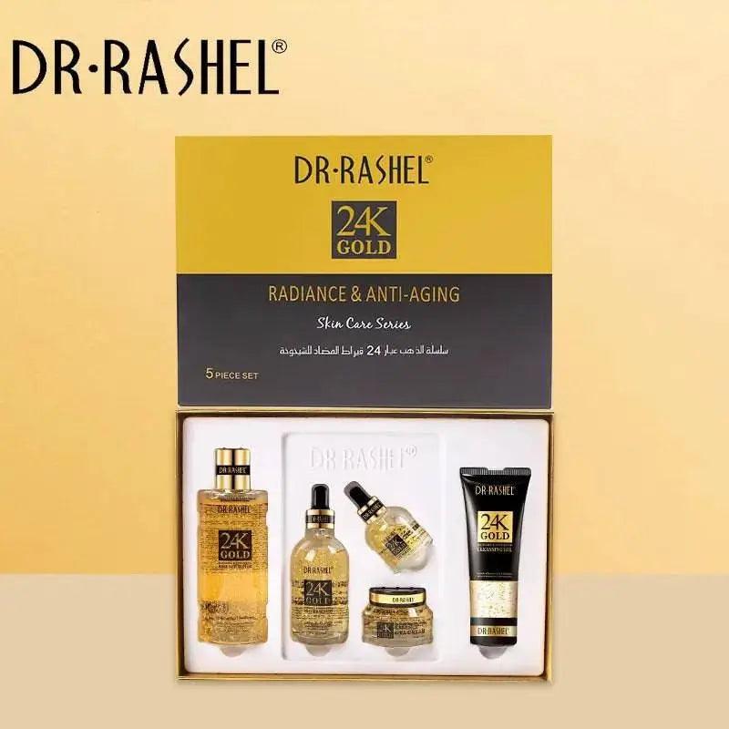 Dr.Rashel 24K گولڈ ریڈیئنس اور اینٹی ایجنگ سیریز - 5 کا پیک