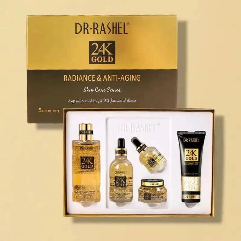 Dr.Rashel 24K گولڈ ریڈیئنس اور اینٹی ایجنگ سیریز - 5 کا پیک