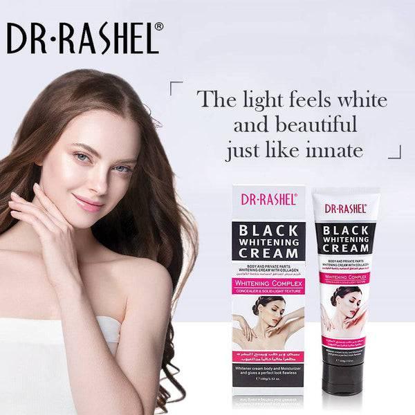 Dr.Rashel Black Whitening Cream with Collagen for Body and Private Parts for Girls &amp; Women - 100ml
