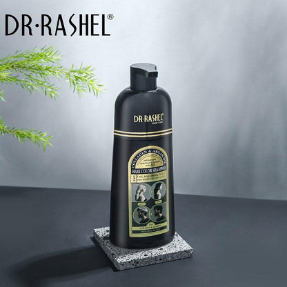   Dr.Rashel Collagen And Argan Oil Hair Color Shampoo Natural Black - 400ML