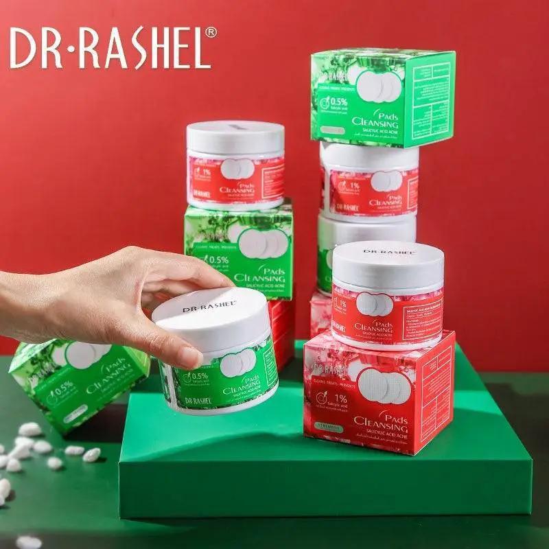 Dr Rashel Salicylic Acid Acne Cleansing Pads Facial Mask Acne Treatment Cotton Pads - 50 dual - textured soft pads - Dr Rashel Official