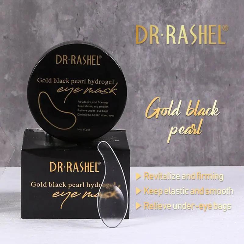   Dr.Rashel Skin Care 24k Gold Black Pearl Hydrogel Eye Mask 60pcs Brightening Lightening Moisturizing Eye Mask