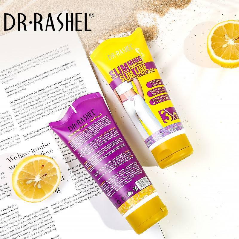   Dr.Rashel Slimming Slim Line Hot Cream with Ginger Extract Collagen & Turmeric For Slim Fit - 150gms