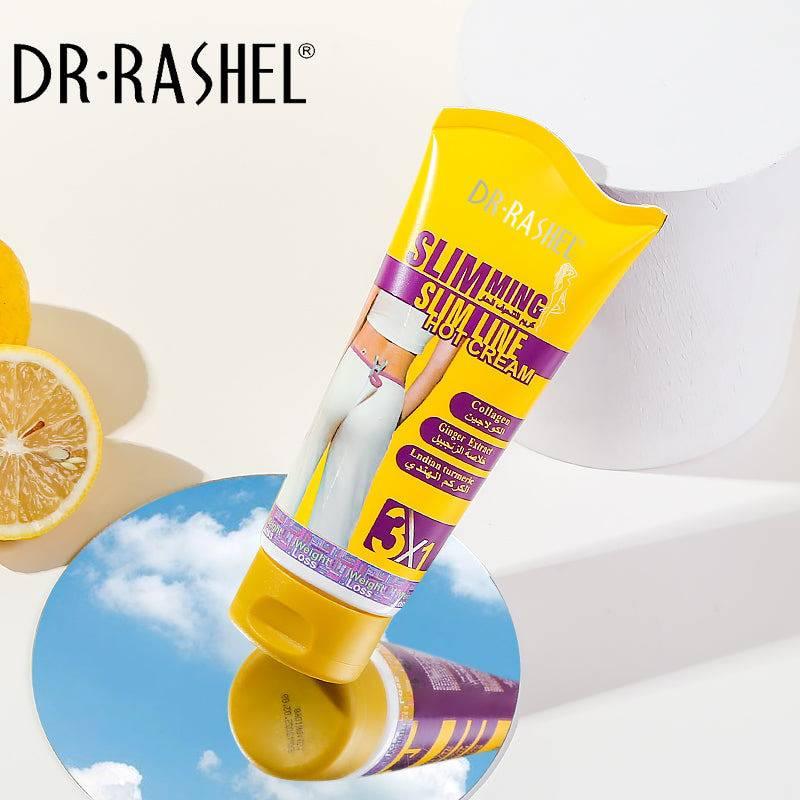   Dr.Rashel Slimming Slim Line Hot Cream with Ginger Extract Collagen & Turmeric For Slim Fit - 150gms