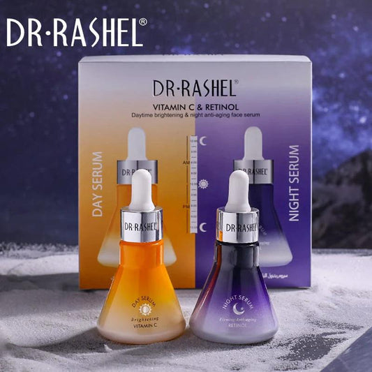   Dr.Rashel Vitamin C & Rentinol Day & Night Face Serum - Pack Of 2