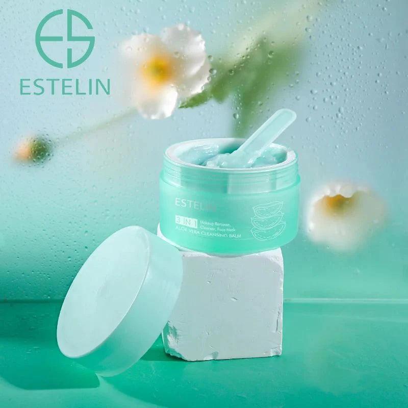   Estelin 3 In 1 Aloe Vera Soothing & Moisturizing Cleansing Balm - 100g