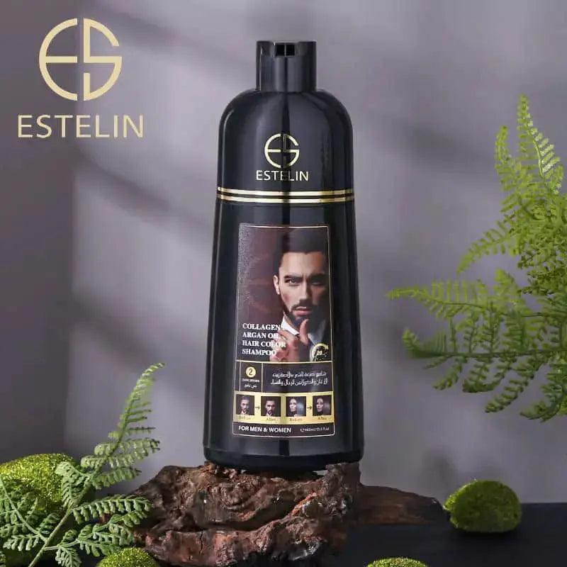 Estelin Collagen & Argan Oil Hair Color Shampoo - 400ML