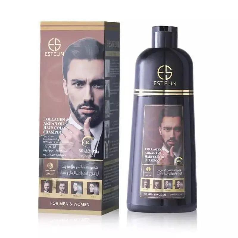 Estelin Collagen & Argan Oil Hair Color Shampoo - 400ML