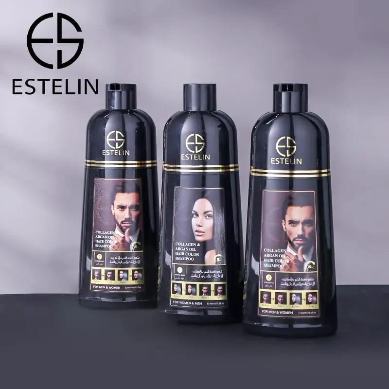   Estelin Collagen & Argan Oil Hair Color Shampoo - 400ML