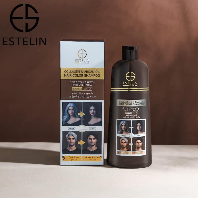   Estelin Collagen & Argan Oil Hair Color Shampoo - 400ML