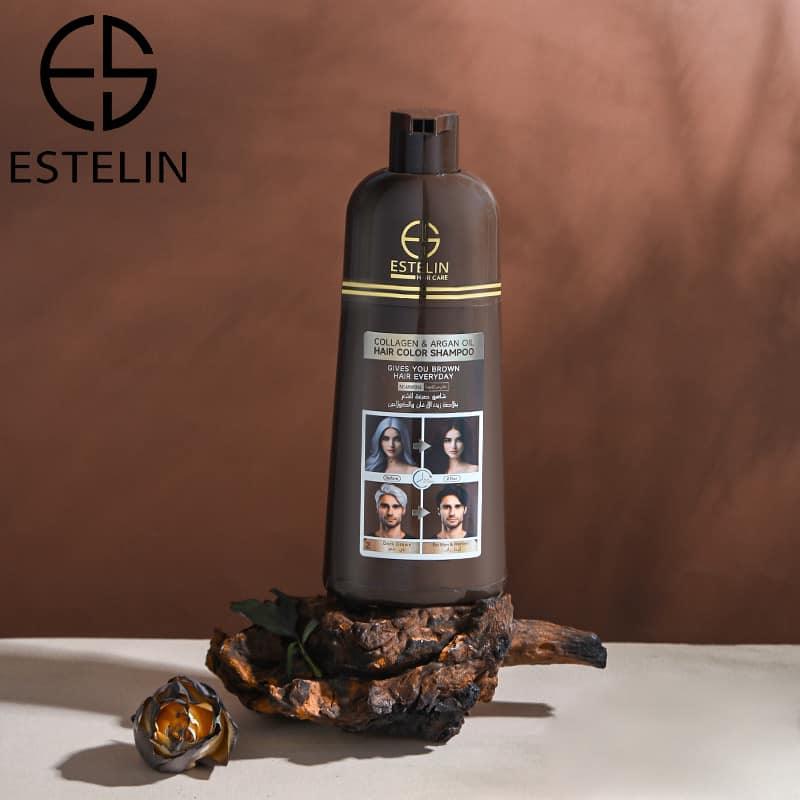 Estelin Collagen & Argan Oil Hair Color Shampoo - 400ML