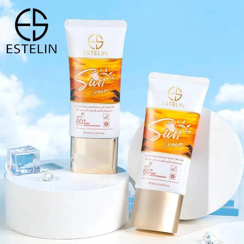ESTELIN Hyaluronic Moisturizing اور Repairing Sun Cream SPF60+