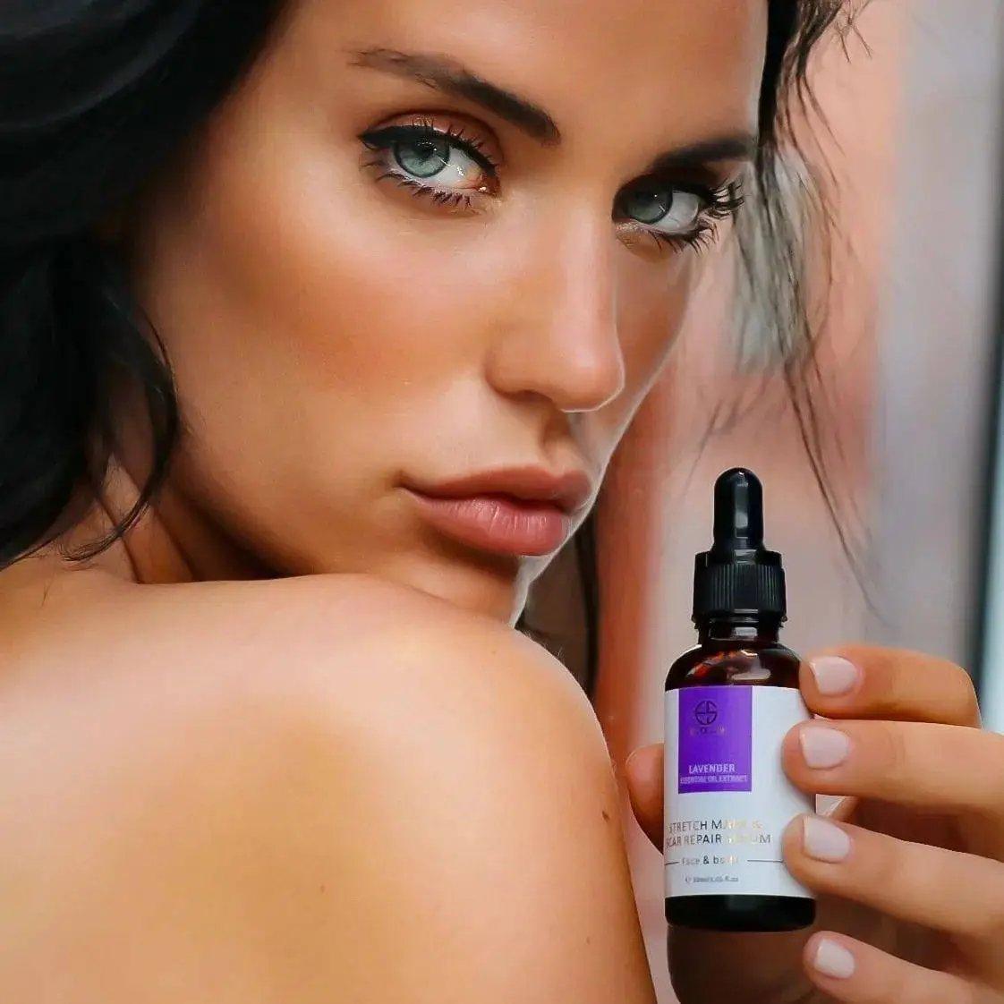 Estelin Lavender Essential Oil Extract Stretch Mark &amp; ​​Scar Repair Serum for Face &amp; Body - 30ml