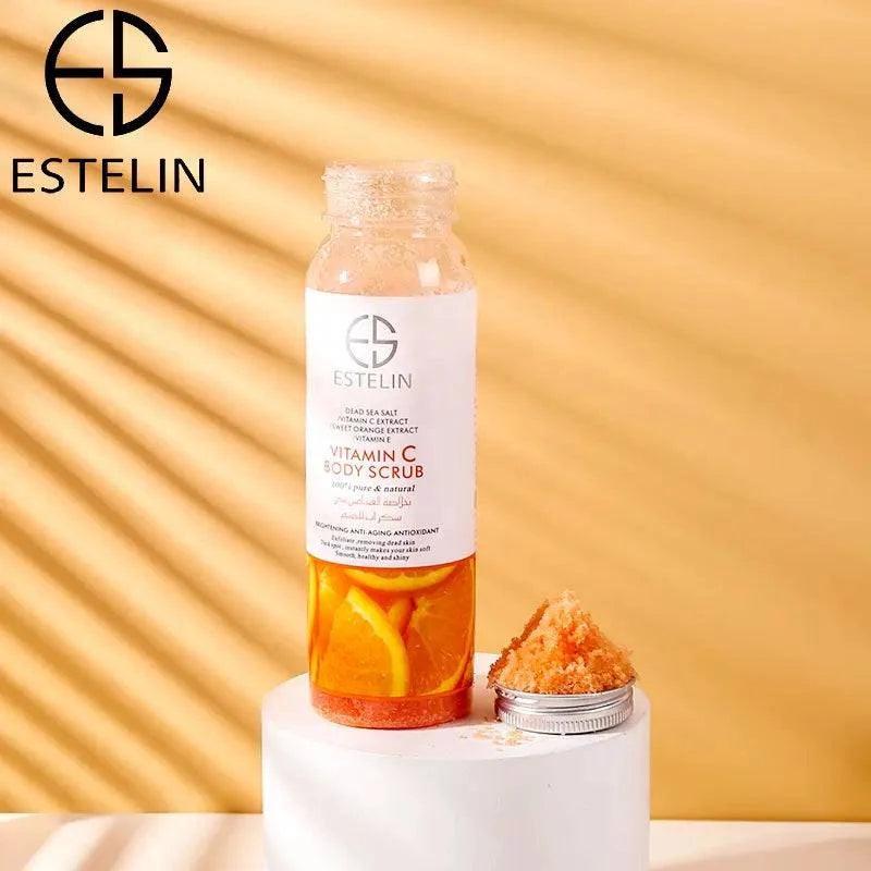 Estelin Moisturizing and Exfoliating Whitening VC Body Scrub - Vitamin C - Dr Rashel Official