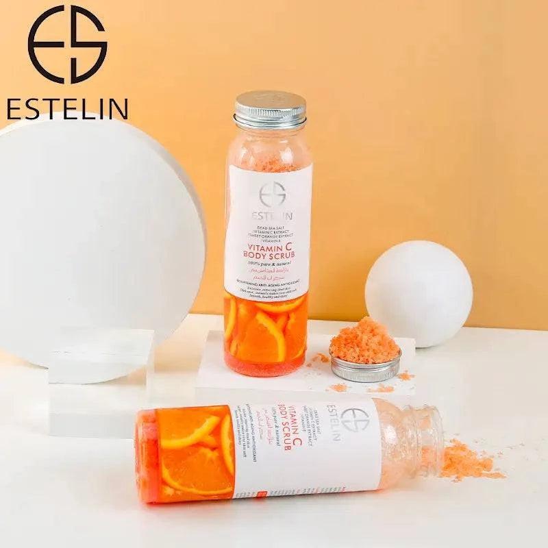 Estelin Moisturizing and Exfoliating Whitening VC Body Scrub - Vitamin C - Dr Rashel Official