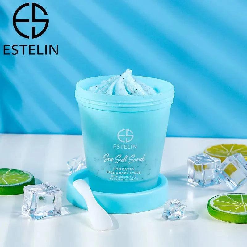 Estelin Sea Salt Scrub Hydrates Face & Body Scrub - 280g