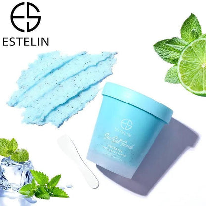 Estelin Sea Salt Scrub Hydrates Face & Body Scrub - 280g - Dr Rashel Official