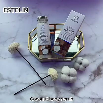 ESTELIN Moisturizing Body Scrub Exfoliating Bath Salt - Coconut video