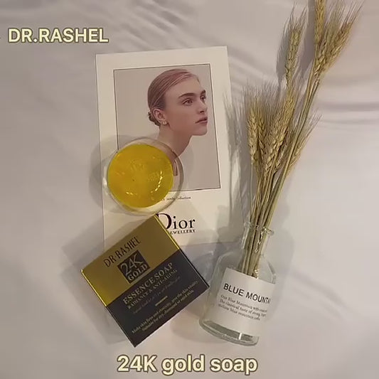   Dr.Rashel 24K Gold Radiance & Anti Aging Essence Soap - 100gms