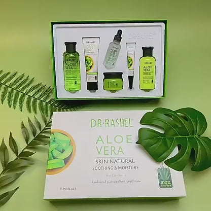 Dr.Rashel Aloe Vera Skin Natural Soothing & Moisture Skin Care Series - Pack of 6 With Box video