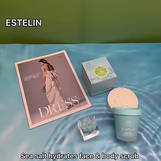 Estelin Sea Salt Scrub Hydrates Face & Body Scrub video