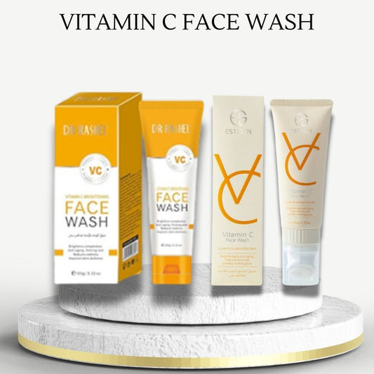 Estelin Vitamin C Face Wash &  Dr.Rashel  Vitamin C Brightening Face Wash bundle deal