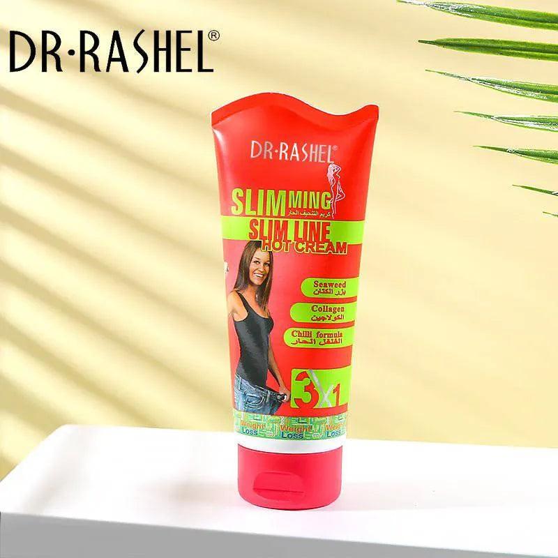 Dr.Rashel 3 in 1 Chili Slim Line Hot Cream with Seaweed Collagen &amp; Chili Formula for Slim Fit - 150gms