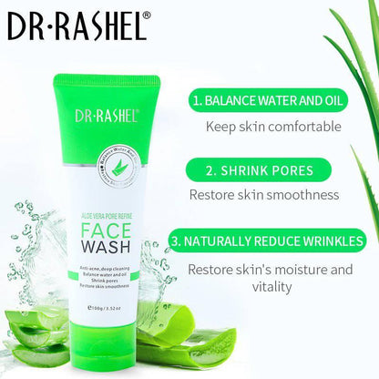 Dr.Rashel Aloe Vera Pore Refine Face Wash 100g - Dr Rashel Official