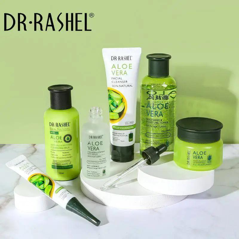   Dr.Rashel Aloe Vera Skin Natural Soothing & Moisture Skin Care Series  - Pack of 6 With Box