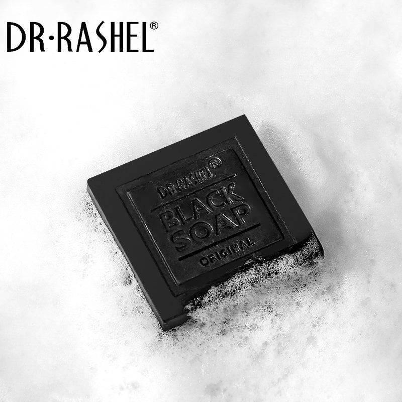 ڈاکٹر راشیل کولیجن چارکول سیاہ صابن گہری صفائی کرنے والا چہرے کا صابن چھیدوں، مہاسوں اور تیل کو کنٹرول کرتا ہے - 100 گرام