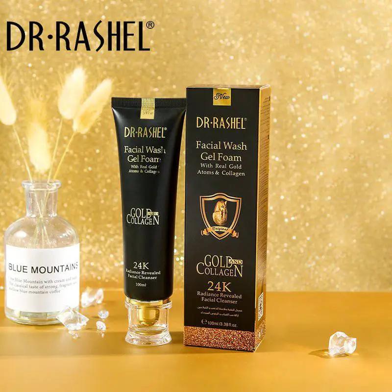 Dr.Rashel Facial wash Gel Foam with Real Gold Atoms & Collagen