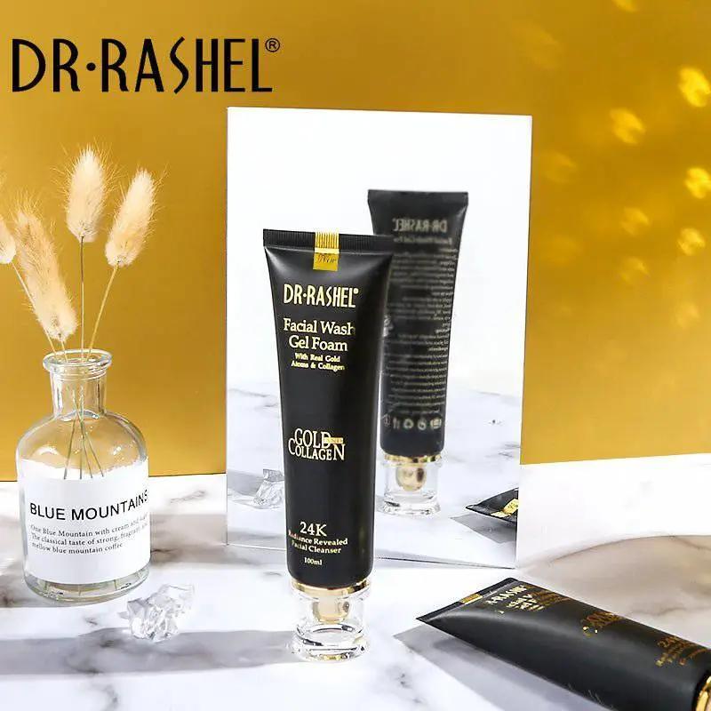 Dr.Rashel Facial wash Gel Foam with Real Gold Atoms & Collagen