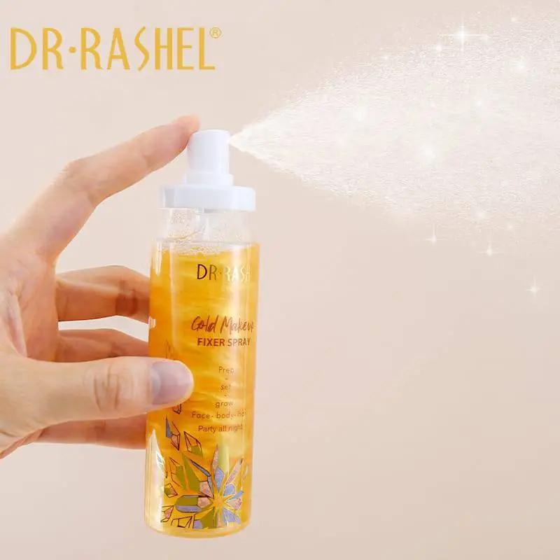 Dr.Rashel Lightweight & Moisturizing Gold Makeup Fixer Spray - Dr Rashel Official